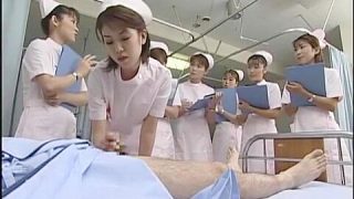 Fabulous Japanese girl Kaho Kasumi, Sasa Handa, Meguru Kosaka in Horny Nurse, Handjobs JAV video